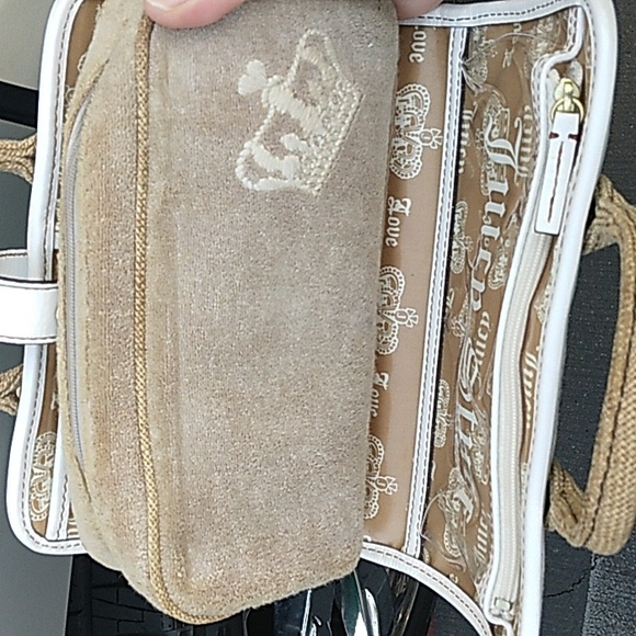 Y2K Juicy Couture MAKEUP BAG Travel CASE RARE COSMETICS CASE TERRY CLOTH - Picture 10 of 14